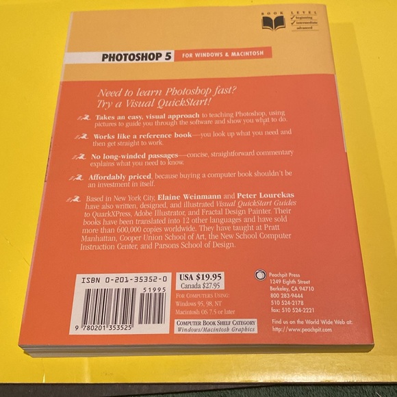 “Photoshop for Windows & Macintosh” Paperback - Picture 2 of 2